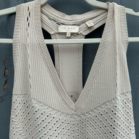 Ted Baker knit Yensine Tank, size Ted “4” (8/10) - Picture 5 of 15